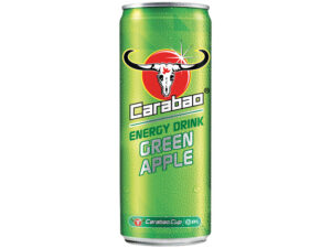 Carabao Carbonated Energy Drink - Green Apple 330 ml
